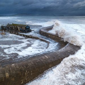 Storm Ciaran at Lyme Regis 3