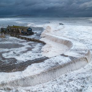 Storm Ciaran at Lyme Regis 2