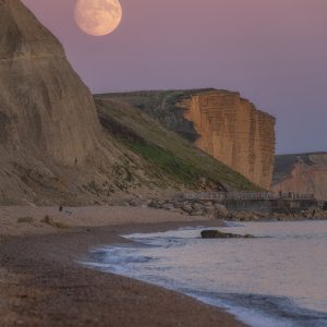 Eype Beach Moonrise